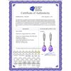 Image 2 : Genuine 6 ctw Amethyst Earrings 14KT Rose Gold - REF-30W6Y