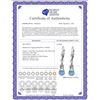 Image 2 : Genuine 1.30 ctw Blue Topaz Earrings 14KT Rose Gold - REF-49K3V