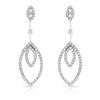 Natural 2.28 CTW Diamond Earrings 18K White Gold - REF-312T3X