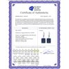 Image 2 : Genuine 14 ctw Sapphire Earrings 14KT Rose Gold - REF-121K7V