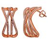 Image 1 : Natural 0.29 CTW Diamond Earrings 14K Rose Gold - REF-59W4H