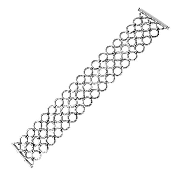 Natural 1.47 CTW Diamond Bracelet 14K White Gold - REF-361W8H