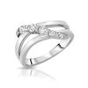 Image 1 : Natural 0.50 CTW Diamond Ring 14K White Gold - REF-64F8M