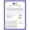Image 2 : Genuine 1.6 ctw Citrine Earrings 14KT White Gold - REF-25A9K