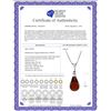 Image 2 : Genuine 2.3 ctw Garnet & Diamond Necklace 14KT White Gold - REF-22H8X