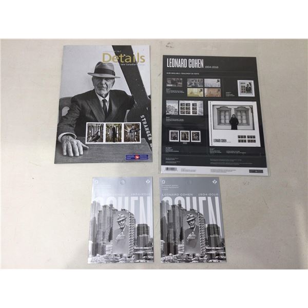 Leonard Cohen Collectors Stamps