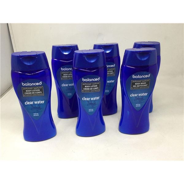 Balanced Body Lotion- Clear Water (6 x 14 fl oz)