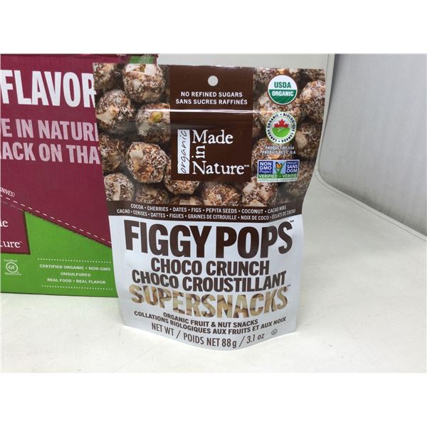 Organic Made in Nature Figgy Pops-Choco Crunch Supersnacks (6 x 88g)