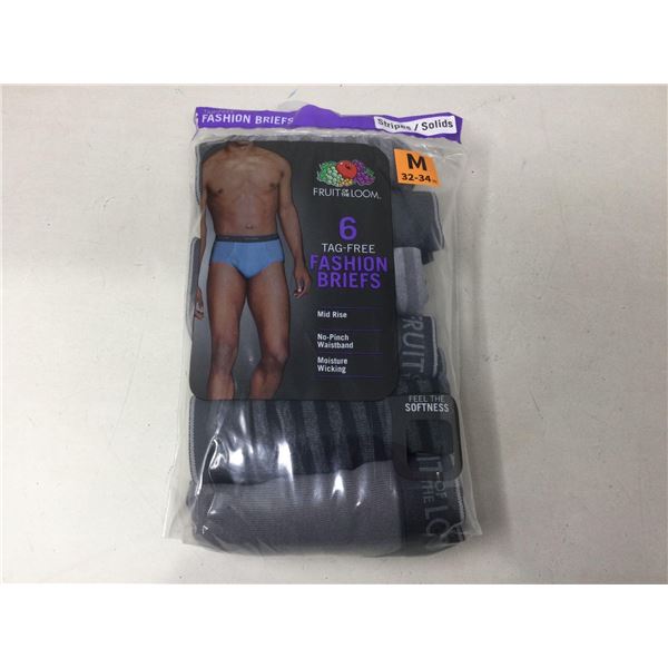 Fruit of the Loom Tag-Free Fashion Briefs (6 x M)