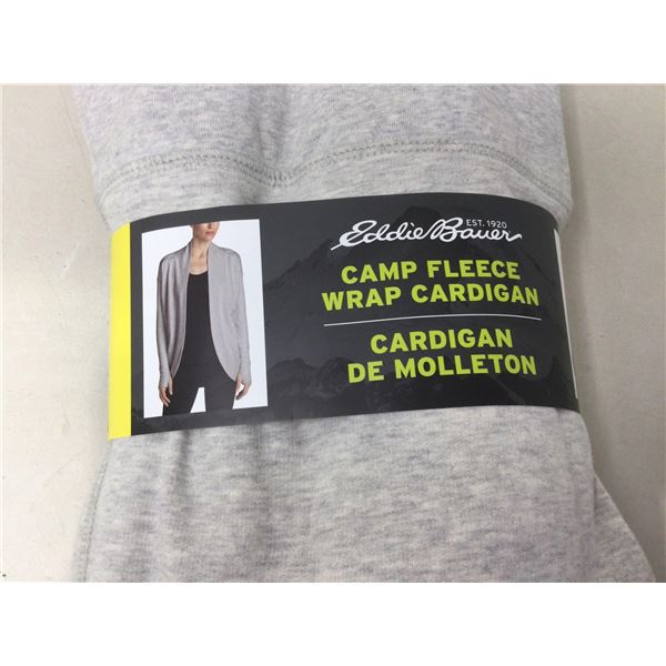 Eddie Bauer Camp Fleece Wrap Cardigan (S)