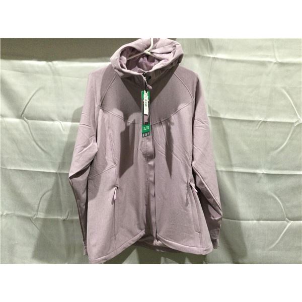 Ladies Plush Lined Coat (XL) Light purple