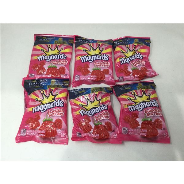 Lot of Maynards Swedish Berries (6 x 185g)