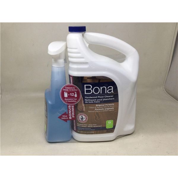 Bona Hardwood Floor Cleaner with Bonus Bottle (3.78L Concentrate)