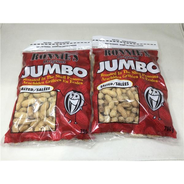 Ronnies Jumbo Salted Peanuts (2 x 700g)