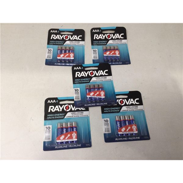Rayovac Batteries (AAA x 5 x 4)