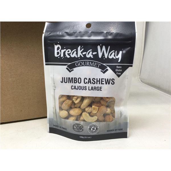 Break-a-Way Jumbo Cashews (12 x 100g)