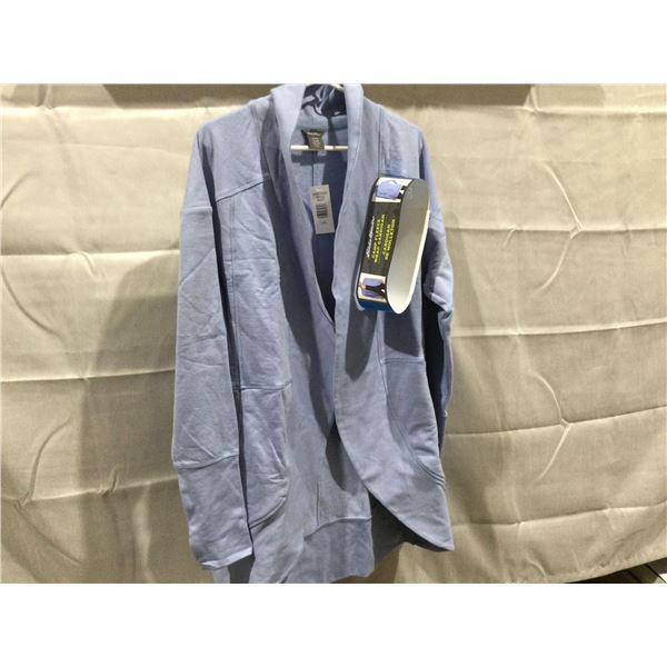 Eddie Bauer Camp fleece Wrap Cardigan (L)
