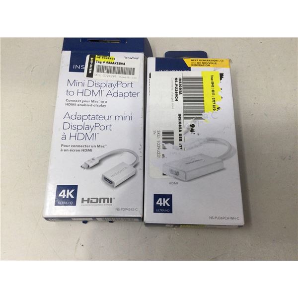 Insignia HDMI Adapters (2)