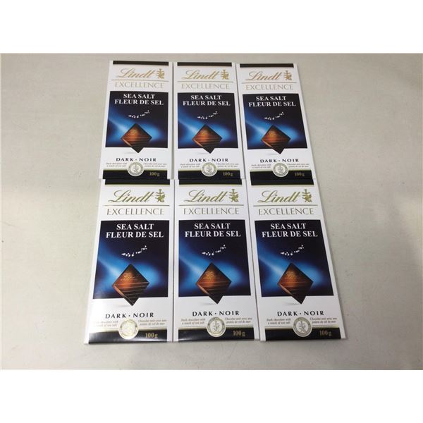 Lindt Excellence Dark Sea Salt Chocolate (6 x 100g)