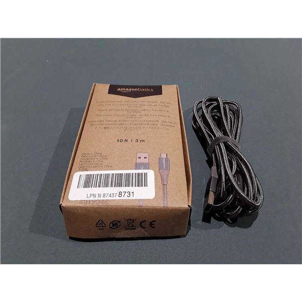 Double Braided Nylon USB 2.0A to Micro B Cable