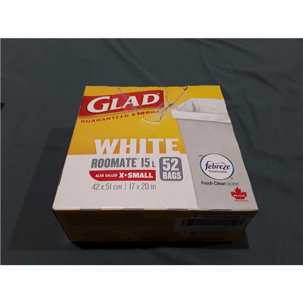 Glad White Roomate 15L Bags