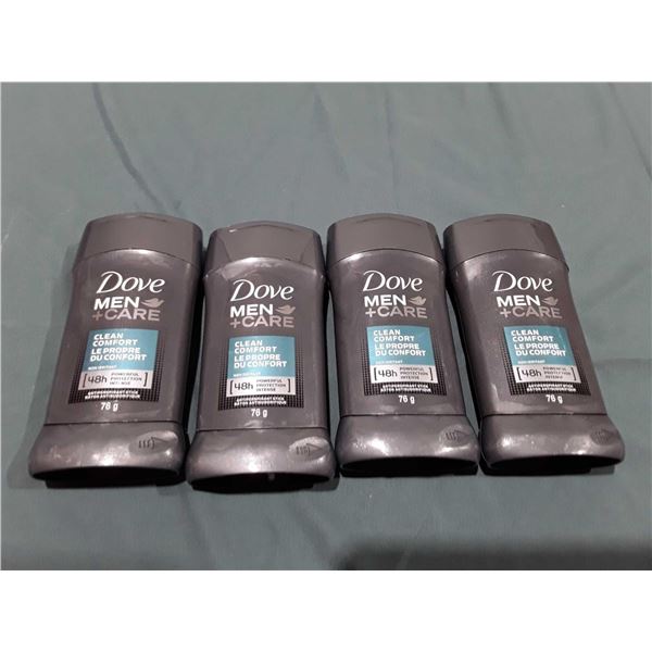Dove Men Care Clean Comfort Non-Irritant Antiperspirant Stick (4 x 76g)