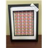 Image 1 : Framed 1992 Elvis Uncut U.S Stamp Sheet