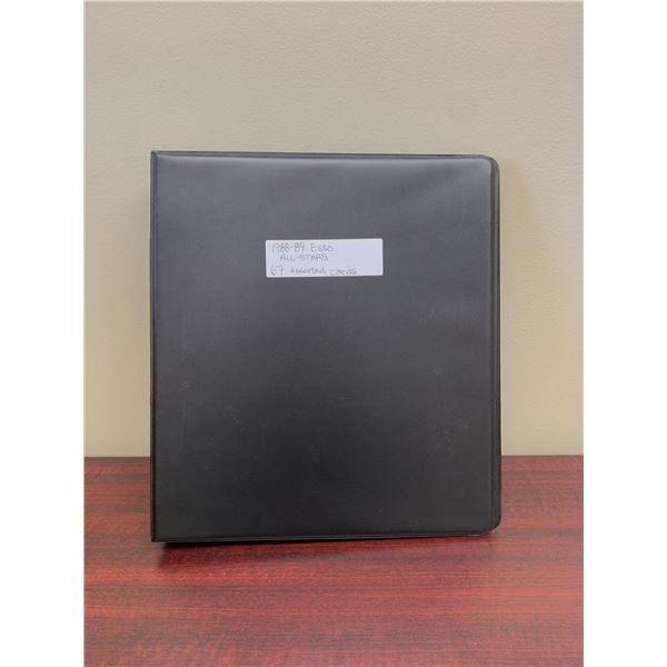 1988-1989 Esso All-Stars Binder- 67 Assorted Cards