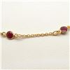 Image 2 : Silver Ruby 925 Marking With Lobster Claw Clasp, Yellow Gold Plated Necklace (~weight 4.6g), Suggest