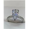 Image 1 : Pear Cut 1.1 Ct Solitaire Gemstone Ladies engagement Ring Size 7