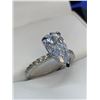 Image 2 : Pear Cut 1.1 Ct Solitaire Gemstone Ladies engagement Ring Size 7