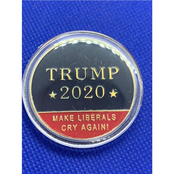 Trump 2020 cased commemorative election Coin - make liberals cry again
