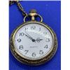 Image 1 : New Quartz Open Face Pocket Watch with chain