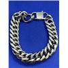 Image 2 : Cuban Style Heavy 16mm wide x 9.5 long Silver Mens Bracelet