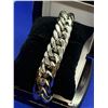 Image 3 : Cuban Style Heavy 16mm wide x 9.5 long Silver Mens Bracelet