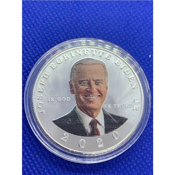 USA 2020 Color Printed Joseph Biden cased Commemorative Coin