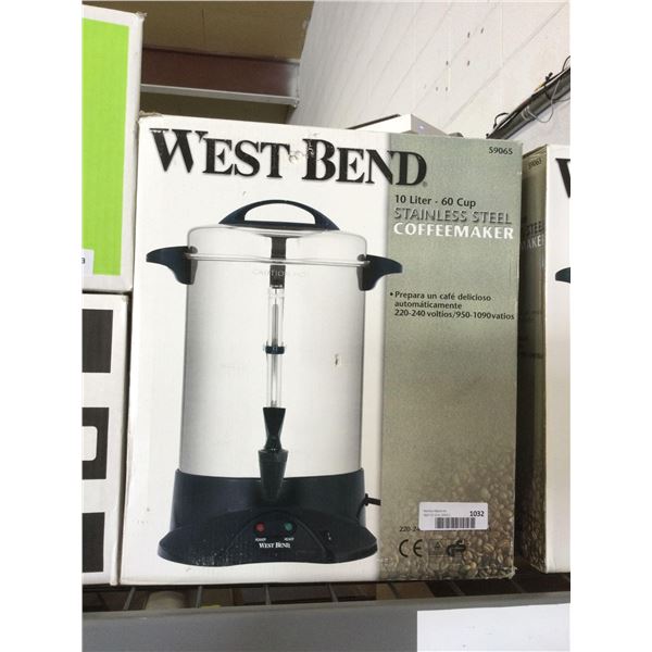 West Bend 10L Stainless Steel Coffeemaker