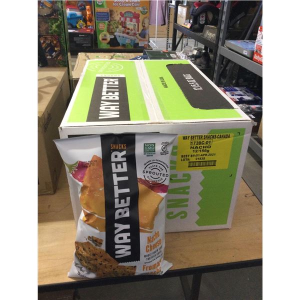 Case of Way Better Nacho Cheese Tortilla Chips (12 x 156g)