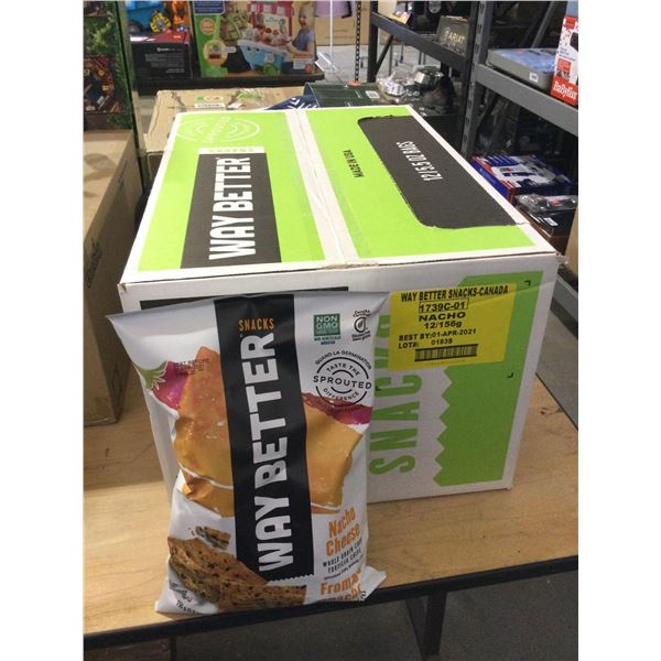 Case of Way Better Nacho Cheese Tortilla Chips (12 x 156g)