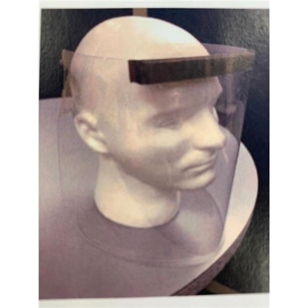 Case of 50 NEW clear plastic adjustable Face Shields