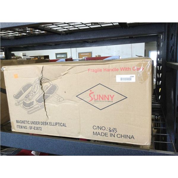 Sunny Health and Fitness Magnetic Under Desk Elliptical