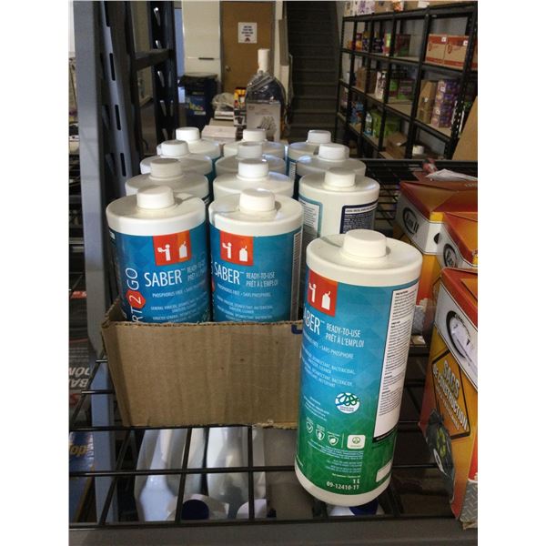 Case of Saber General Vert 2 Go Disinfectant (12 x 1L)