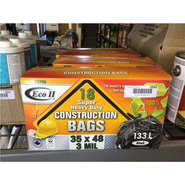 Eco II Super Heavy Duty Construction Bags (133L)