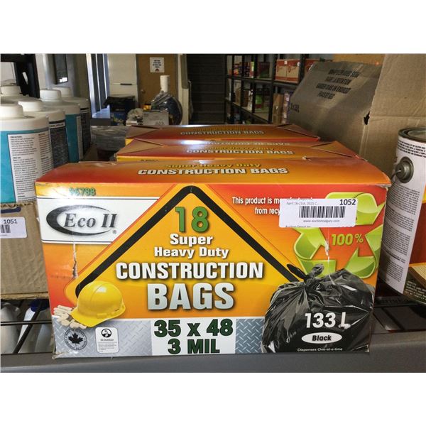 Eco II Super Heavy Duty Construction Bags (133L)