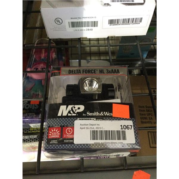 Smith and Wesson Delta Force HL 3xAAA 430 Lumen Headlamp