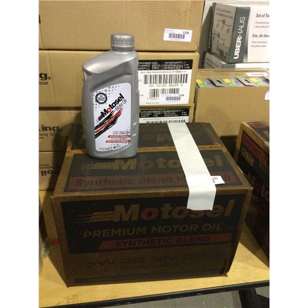 Case of Motosel Synthetic Blend Premium 5W-20 Motor Oil (12 x 946mL)