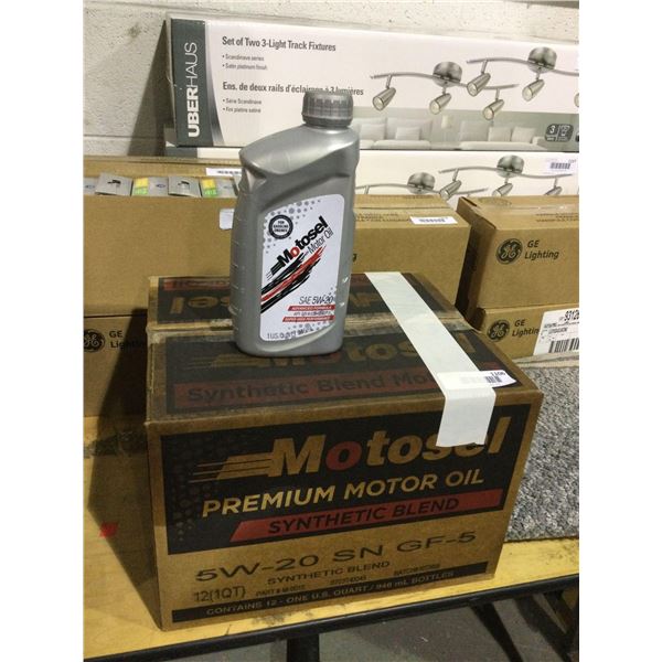 Case of Motosel Synthetic Blend Premium 5W-20 Motor Oil (12 x 946mL)