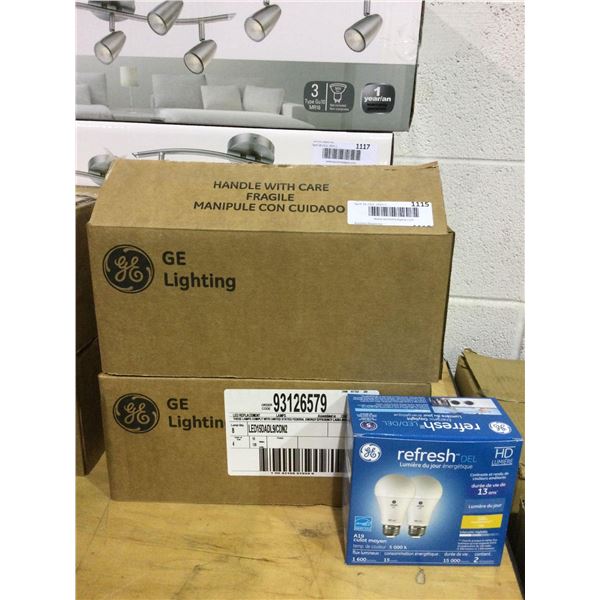 Case of 4 GE LED A19 5000k Bulbs Lot of 2