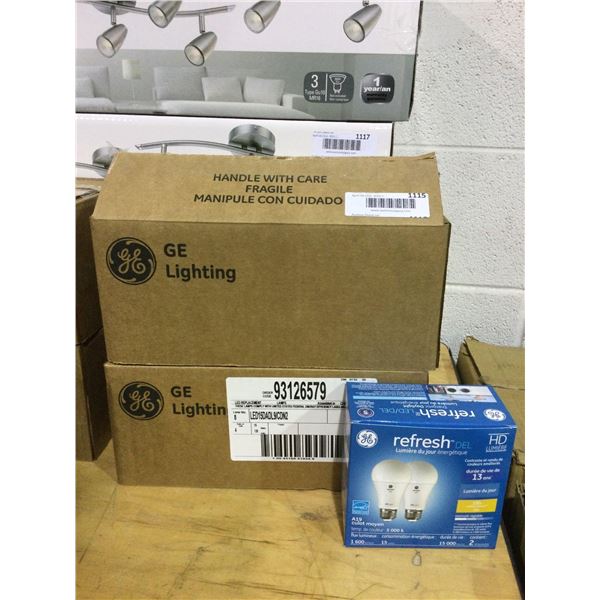 Case of 4 GE LED A19 5000k Bulbs Lot of 2