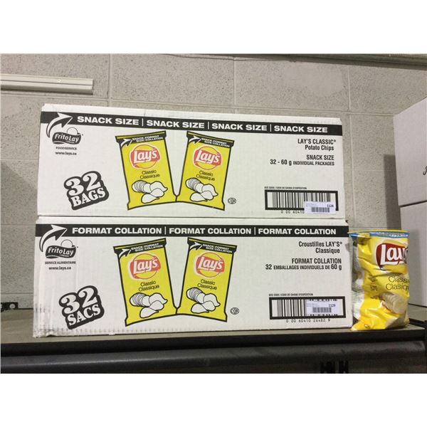 Case of Lays Classic Potato Chips (32 x 60g)